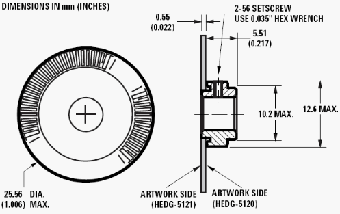 HEDG-5121#J14, 2-канальный стеклянный кодомерный диск